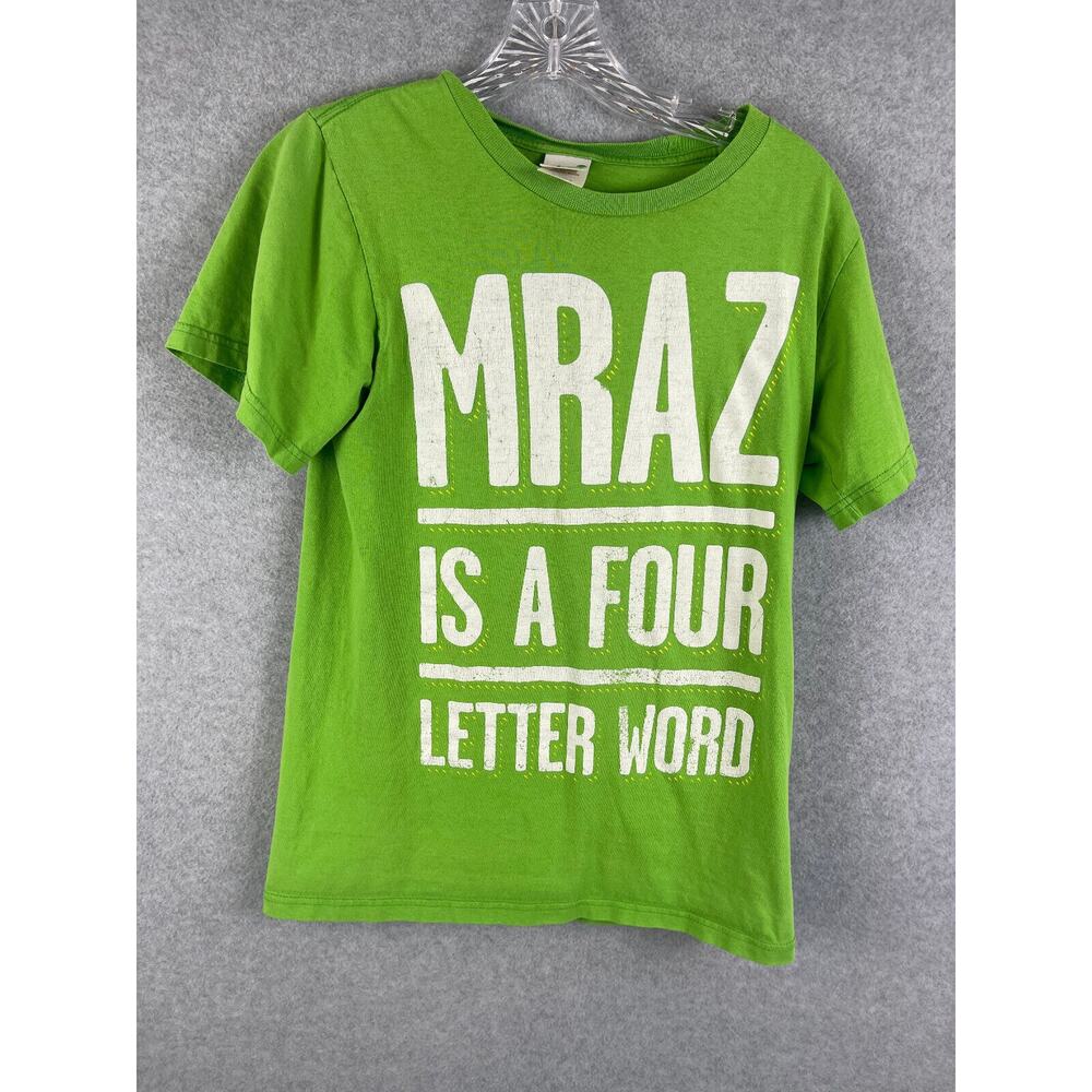 Jason Mraz "Is A Four Letter Word" Music T Shirt Men's Size S Green